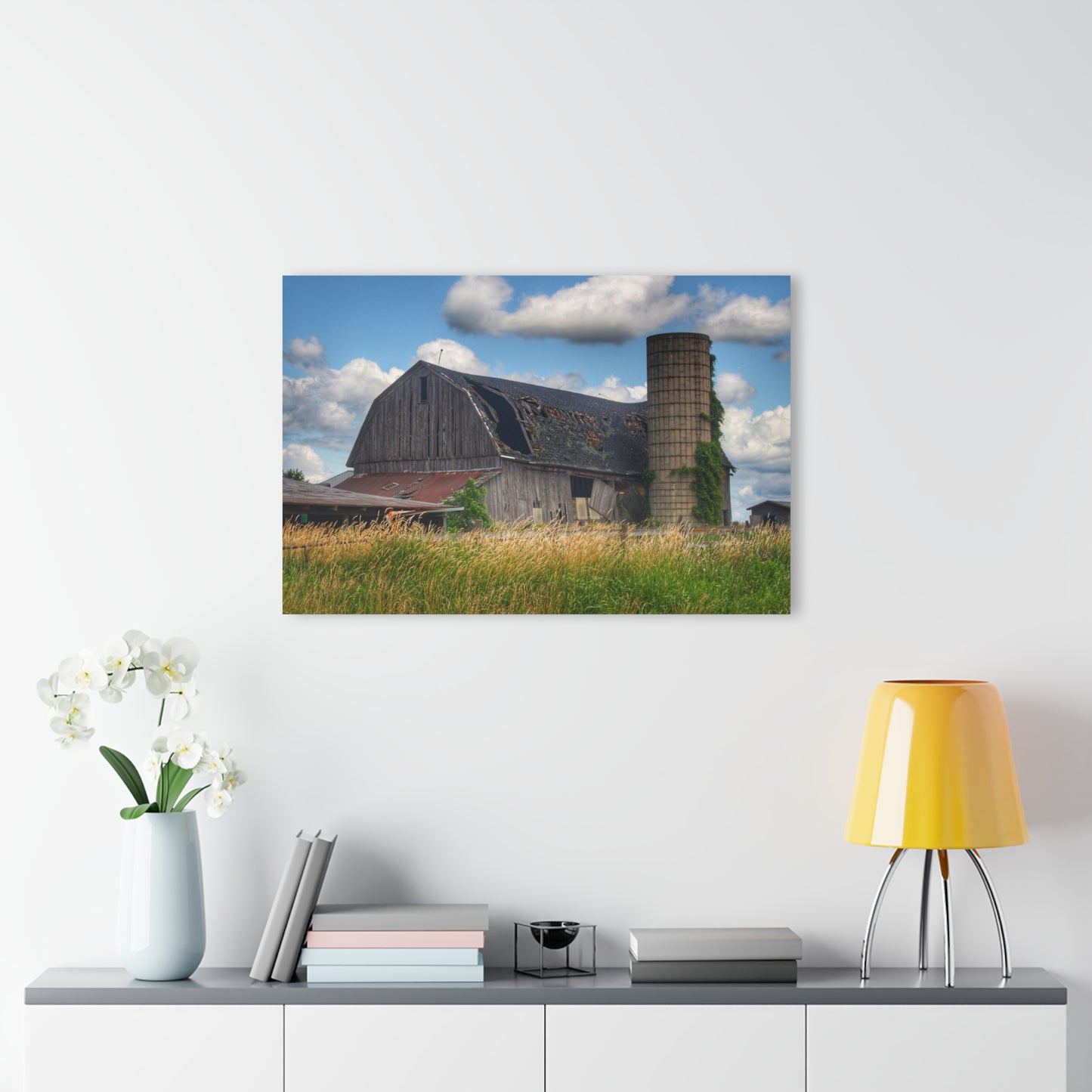 U R There Photography Millington Forgotten Grey Rustic Farmhouse Acrylic Wall Print