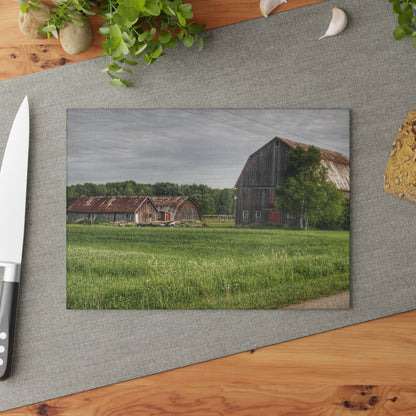 U R There Photography Barkley Road Trio Rustic Farmhouse Tempered-Glass Cutting Board
