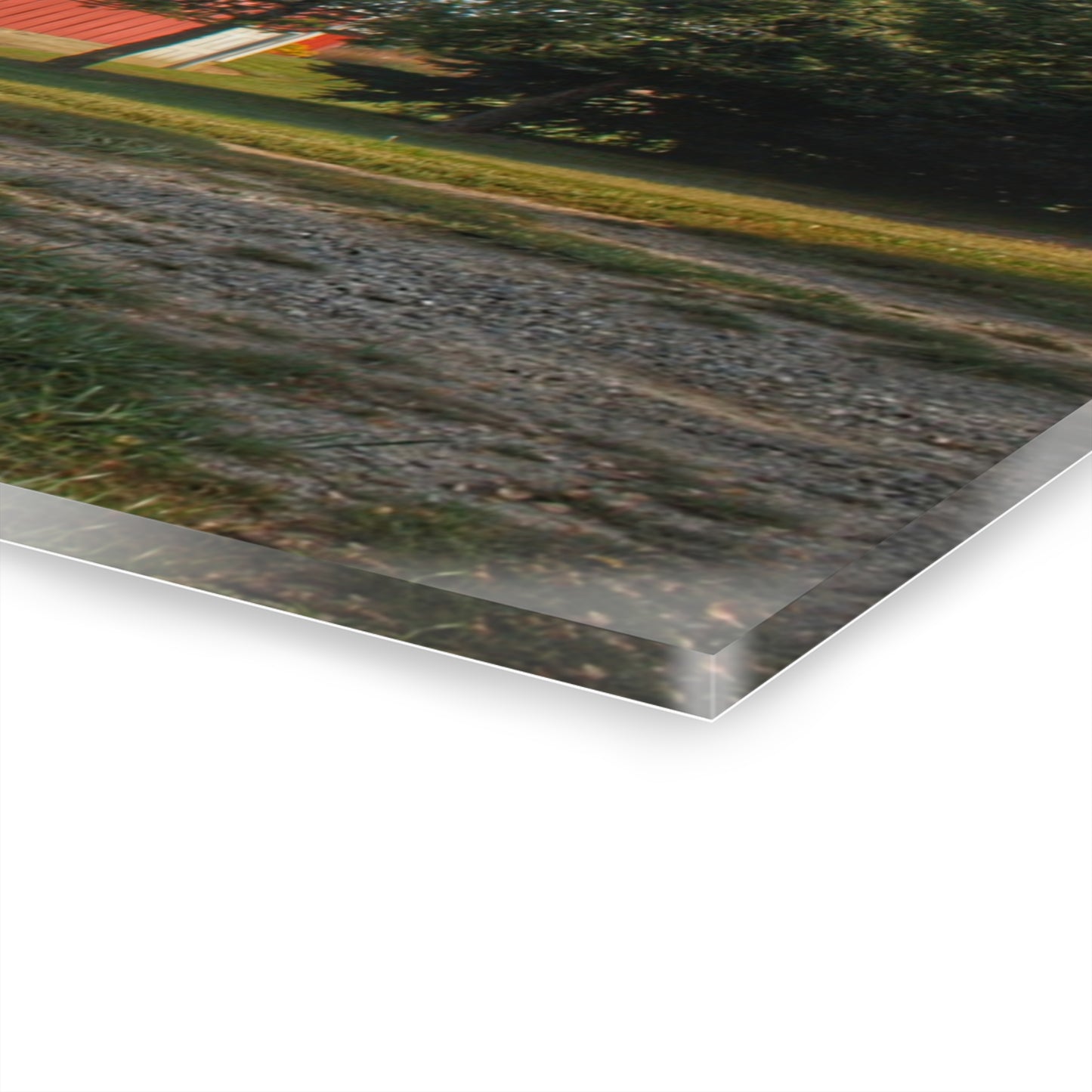 U R There Photography Modern Red II Rustic Farmhouse Acrylic Wall Print