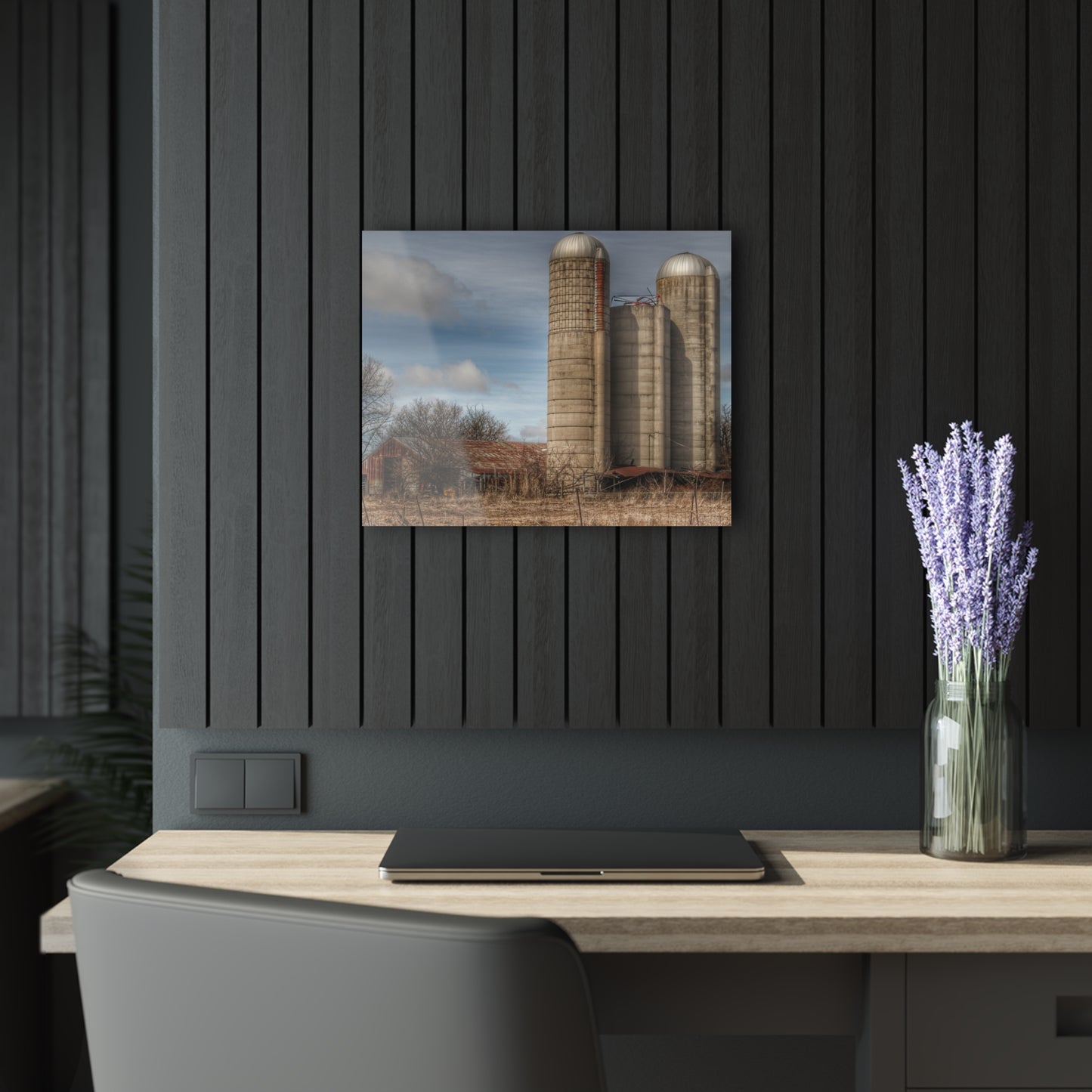 U R There Photography Silo Rust Rustic Farmhouse Acrylic Wall Print