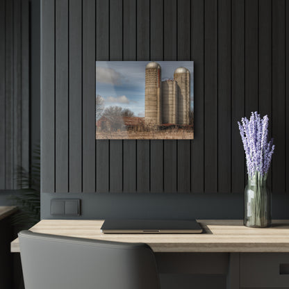 U R There Photography Silo Rust Rustic Farmhouse Acrylic Wall Print