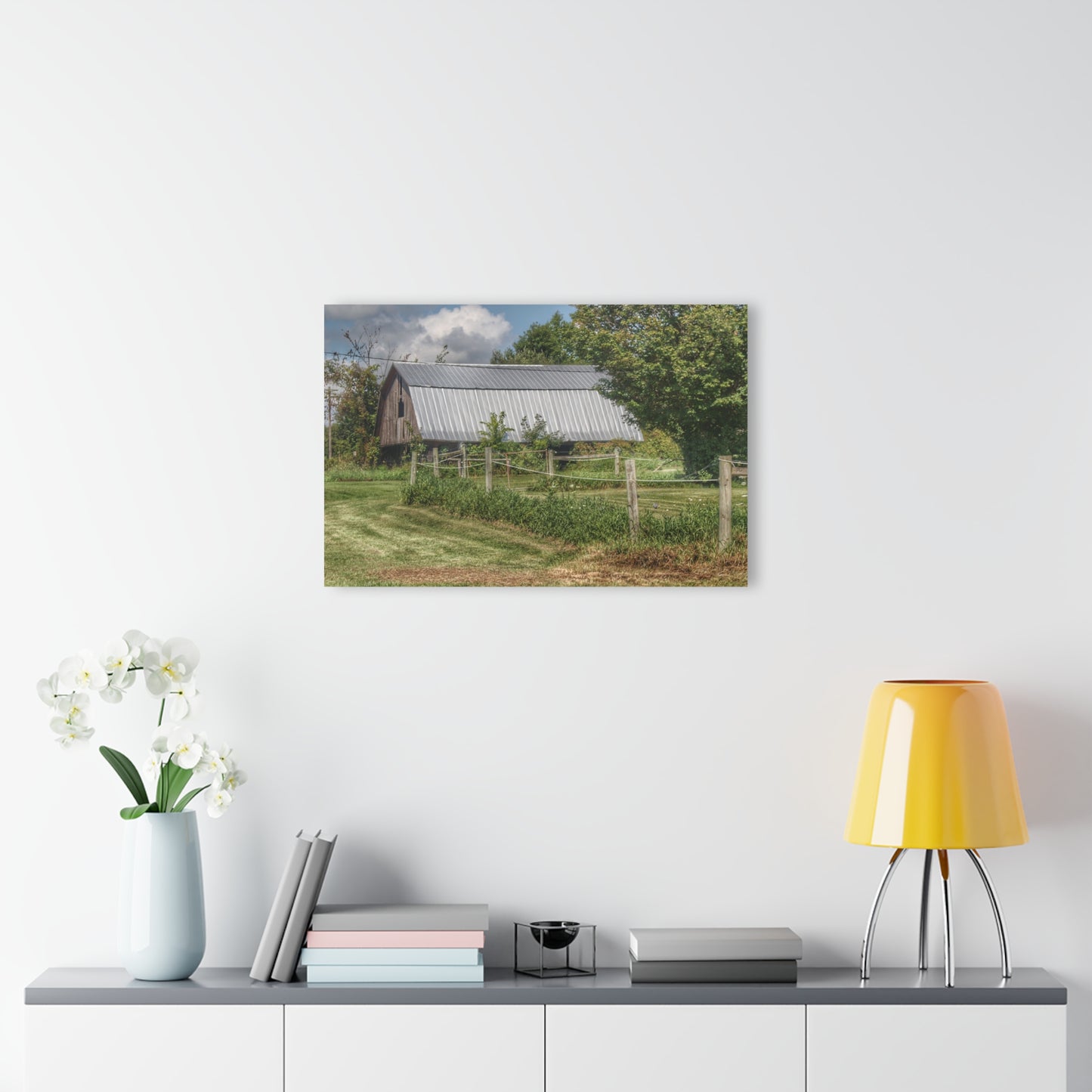 U R There Photography Old Roadside Grey Rustic Farmhouse Acrylic Wall Print