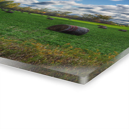 U R There Photography Haybale Heaven 2020 Rustic Farmhouse Acrylic Wall Print