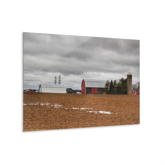 U R There Photography Ormes Road Old Grey Rustic Farmhouse Acrylic Wall Print