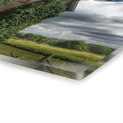 U R There Photography North Branch Ivy Grey II Rustic Farmhouse Acrylic Wall Print