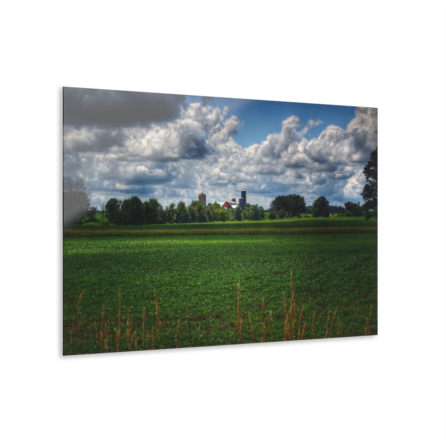 U R There Photography Farm from a Distance Rustic Farmhouse Acrylic Wall Print