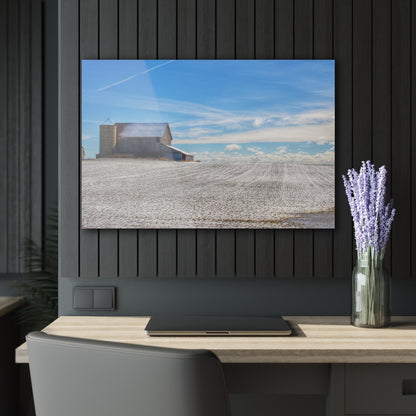 U R There Photography Early Spring Grey II Rustic Farmhouse Acrylic Wall Print