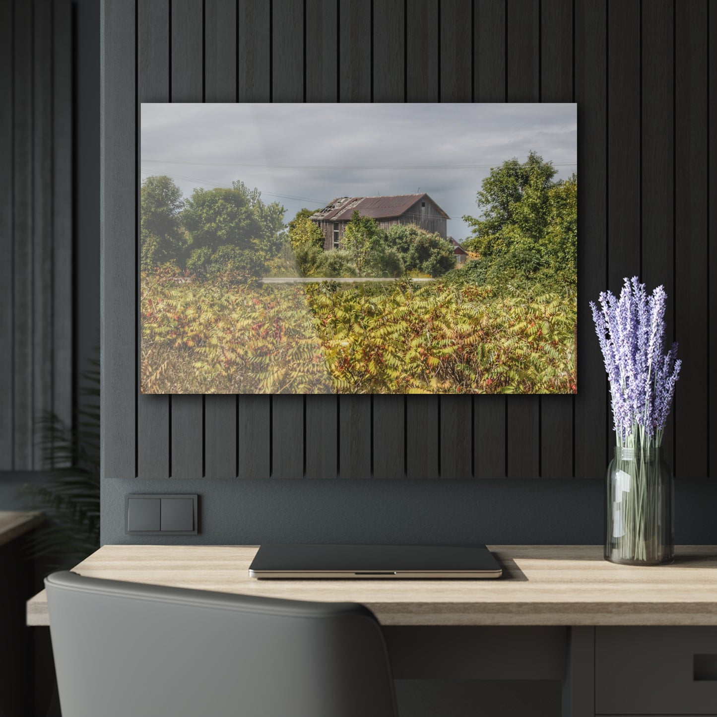 U R There Photography Van Dyke Grey Rustic Farmhouse Acrylic Wall Print