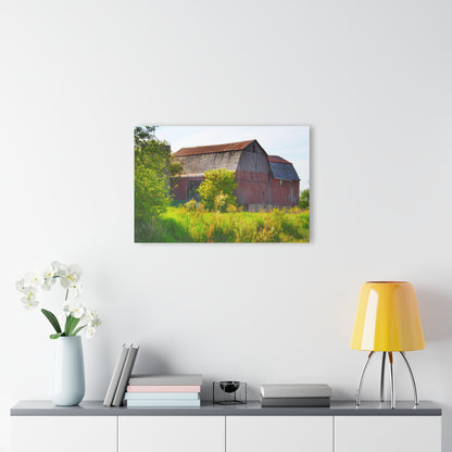 U R There Photography Leslie Road Red II Rustic Farmhouse Acrylic Wall Print