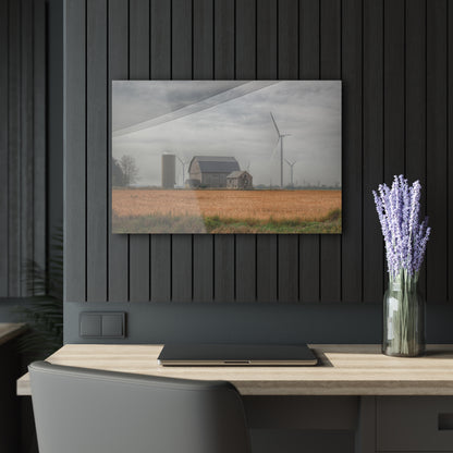 U R There Photography Pinabog Greys Rustic Farmhouse Acrylic Wall Print 14 "x 11"