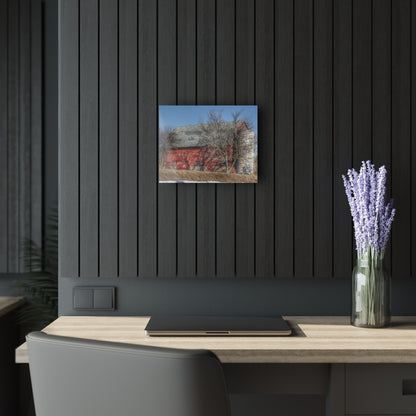U R There Photography Van Dyke Red II Rustic Farmhouse Acrylic Wall Print