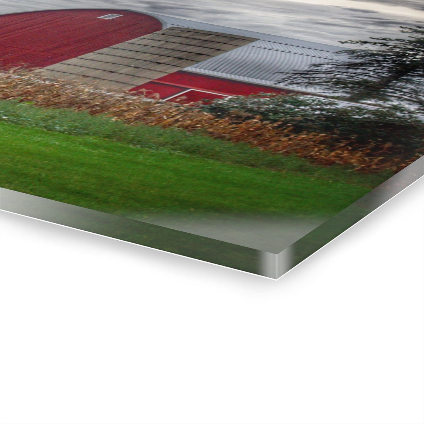 U R There Photography Haines Roadside Red and Silo Rustic Farmhouse Acrylic Wall Print