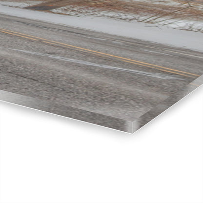 U R There Photography Leonard Stone Grey Rustic Farmhouse Acrylic Wall Print