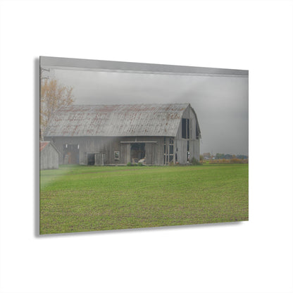 U R There Photography Bradford Road Grey Rustic Farmhouse Acrylic Wall Print