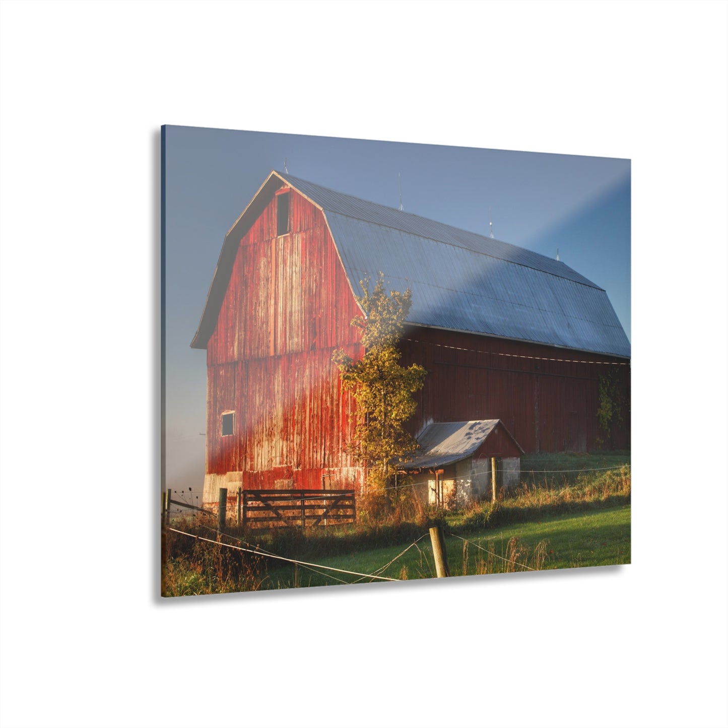 Barn Boutique Modern Farmhouse Acrylic Wall Print| Columbiaville Red III