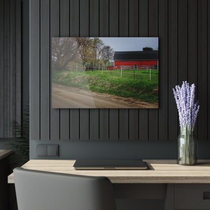 U R There Photography West Lake Road Farm and Filly I Rustic Farmhouse Acrylic Wall Print
