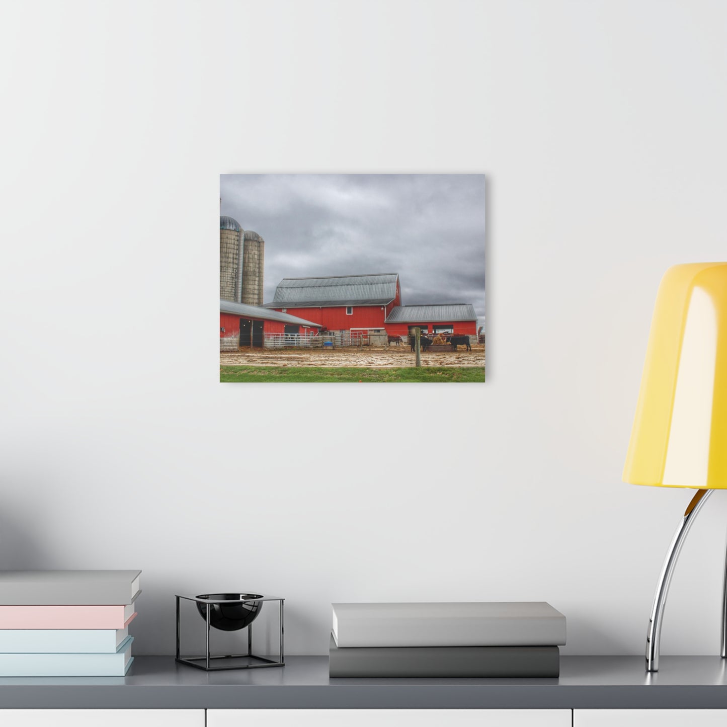 U R There Photography Daley Road Cow Barn Rustic Farmhouse Acrylic Wall Print