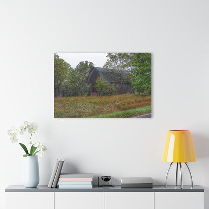 U R There Photography Metamora Road Grey Rustic Farmhouse Acrylic Wall Print