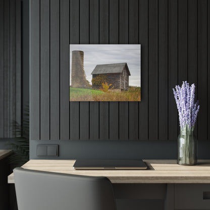 U R There Photography Fisher Road Grey Rustic Farmhouse Acrylic Wall Print