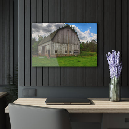 U R There Photography Fieldstone Grey Rustic Farmhouse Acrylic Wall Print