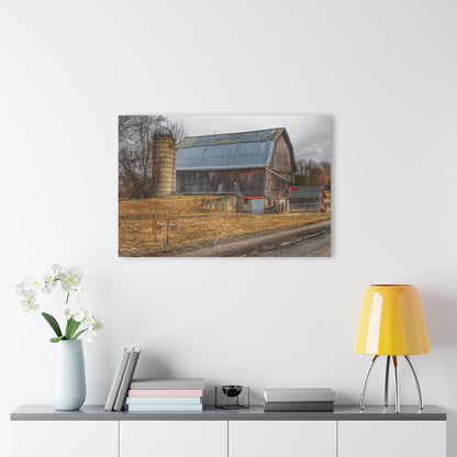 Barn Boutique Modern Farmhouse Acrylic Wall Print| Seymour Lakes Roadside Grey