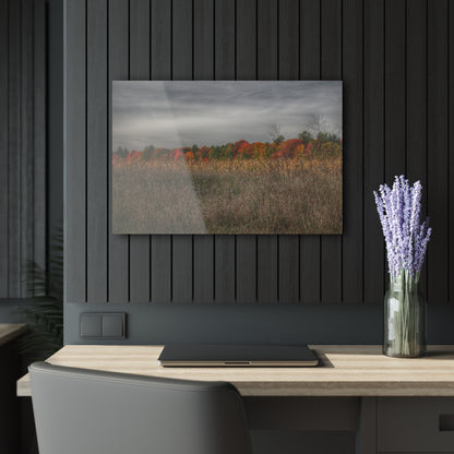 U R There Photography Fall on Murphy Lake V Rustic Farmhouse Acrylic Wall Print