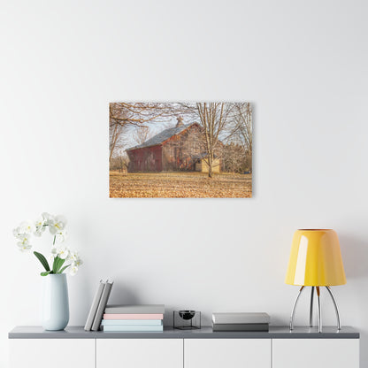 U R There Photography Millington Road Collapsing Red Rustic Farmhouse Acrylic Wall Print