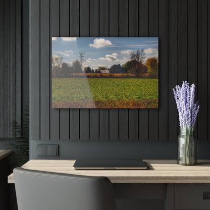 U R There Photography Wadsworth Road Grey Rustic Farmhouse Acrylic Wall Print