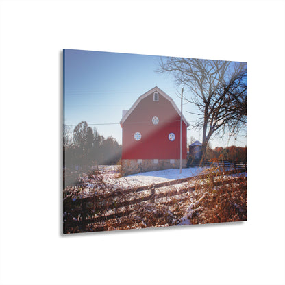 U R There Photography Groveland Red Rustic Farmhouse Acrylic Wall Print