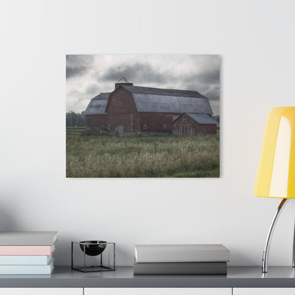 U R There Photography Glover Road Reds Rustic Farmhouse Acrylic Wall Print