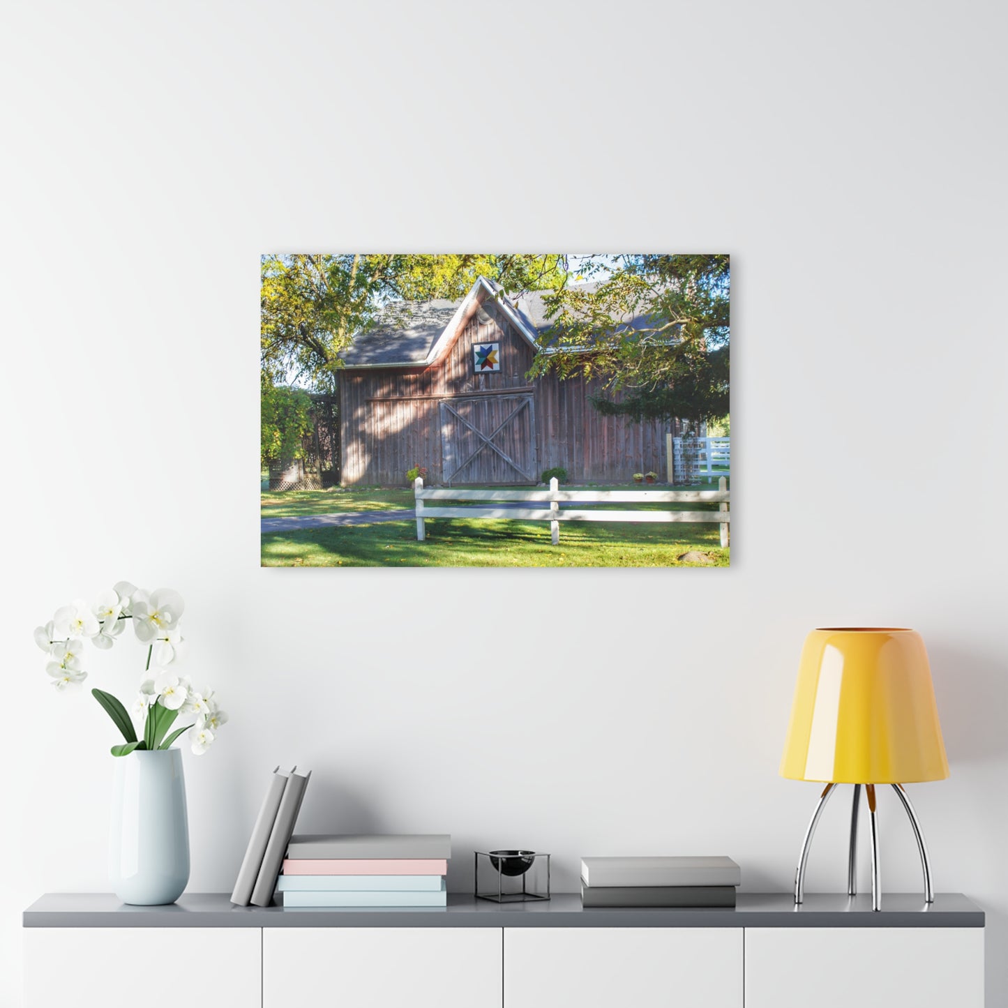 U R There Photography Hunters Creek Quilted II Rustic Farmhouse Acrylic Wall Print