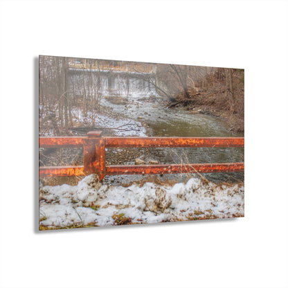 U R There Photography Piersonville Road Dam Rustic Farmhouse Acrylic Wall Print