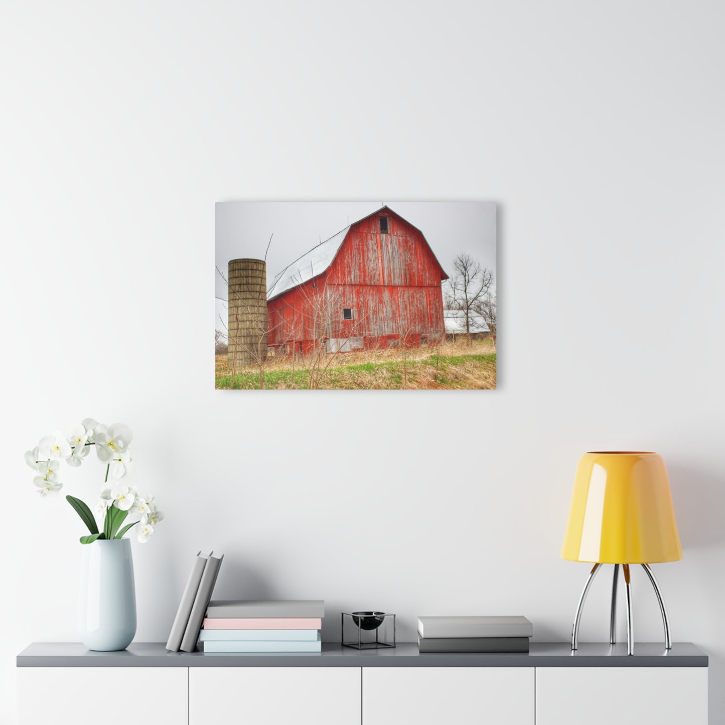 U R There Photography Columbiaville Red 2020 Rustic Farmhouse Acrylic Wall Print