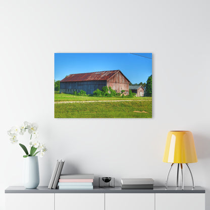 U R There Photography Otisville Rusted Reds Rustic Farmhouse Acrylic Wall Print