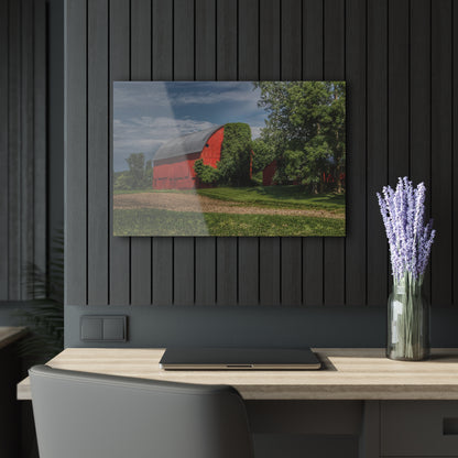 U R There Photography Catlin Road Red I Rustic Farmhouse Acrylic Wall Print