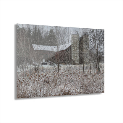 U R There Photography Washburn Road Hidden Red Rustic Farmhouse Acrylic Wall Print