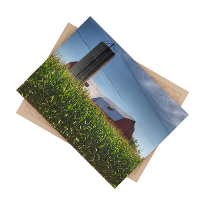 U R There Photography Above the Corn on Tuscola Road Rustic Farmhouse Decorative Ceramic Tile