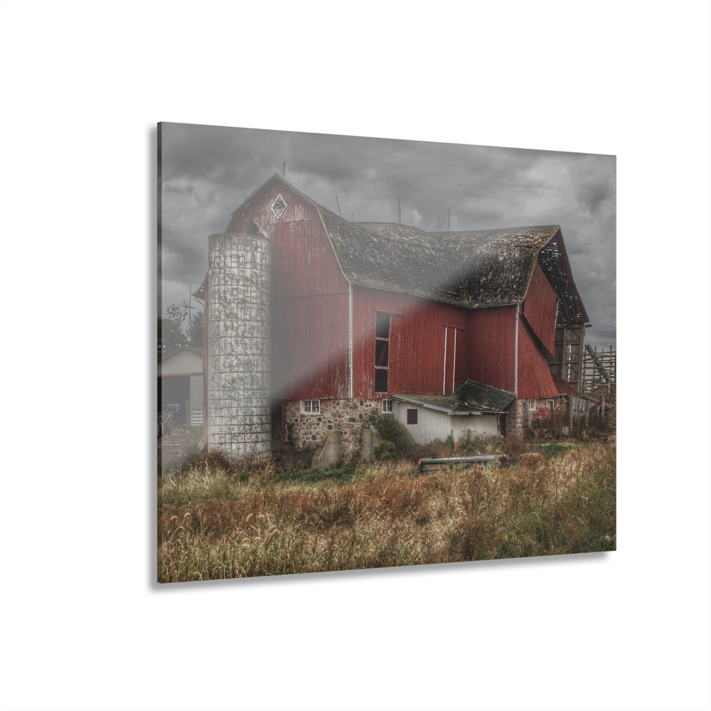 U R There Photography Hurds Corner Red II Rustic Farmhouse Acrylic Wall Print