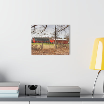 U R There Photography Hidden Hosner Reds Rustic Farmhouse Acrylic Wall Print