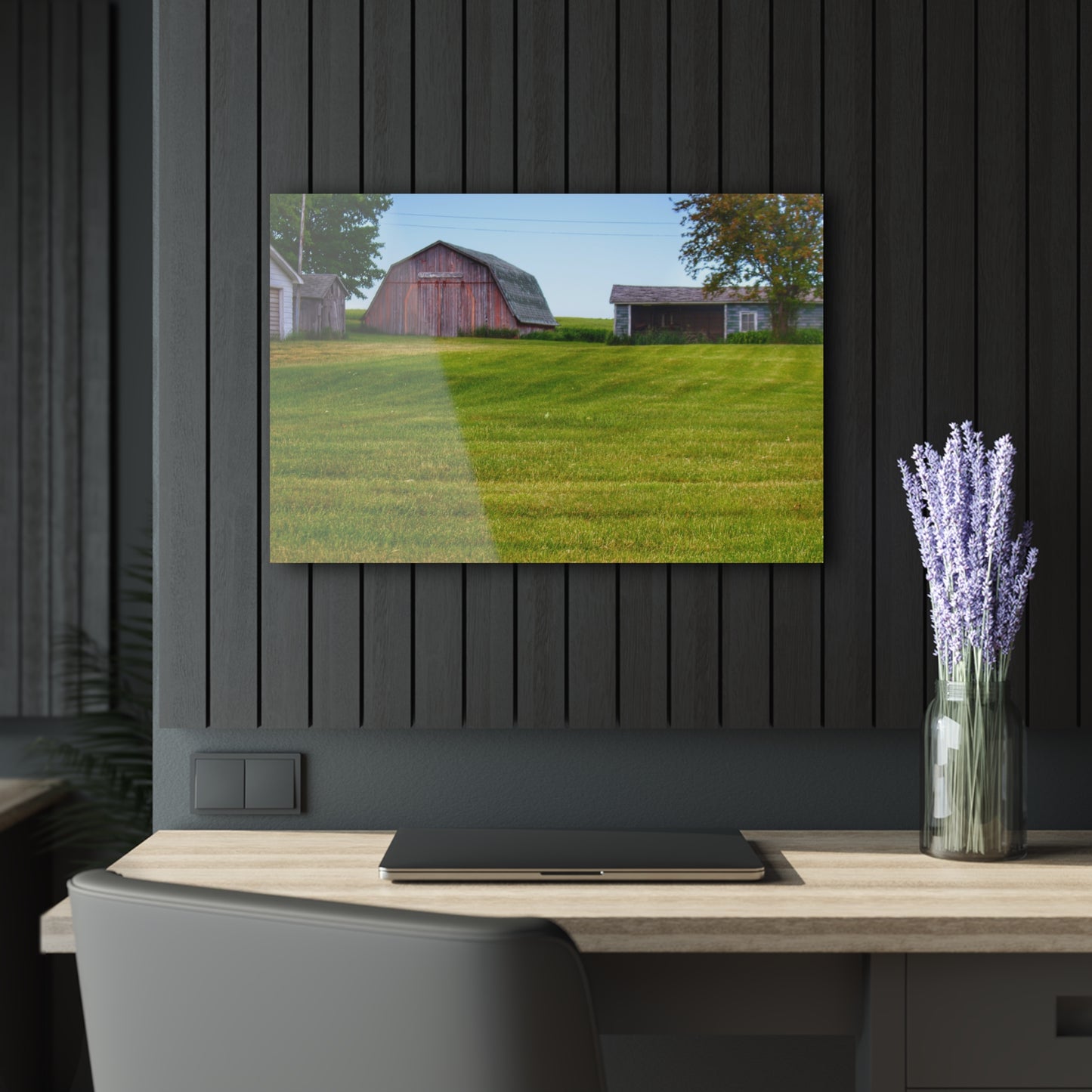 U R There Photography Cass City Elmwood Greys Rustic Farmhouse Acrylic Wall Print