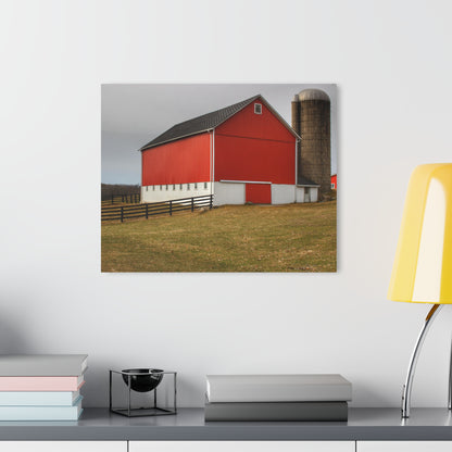 U R There Photography Brocker Road Red I Rustic Farmhouse Acrylic Wall Print