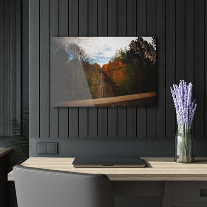 U R There Photography Above the Tracks in Vassar Rustic Farmhouse Acrylic Wall Print