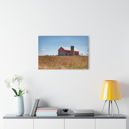 U R There Photography Lee Hill Road Block Red Rustic Farmhouse Acrylic Wall Print
