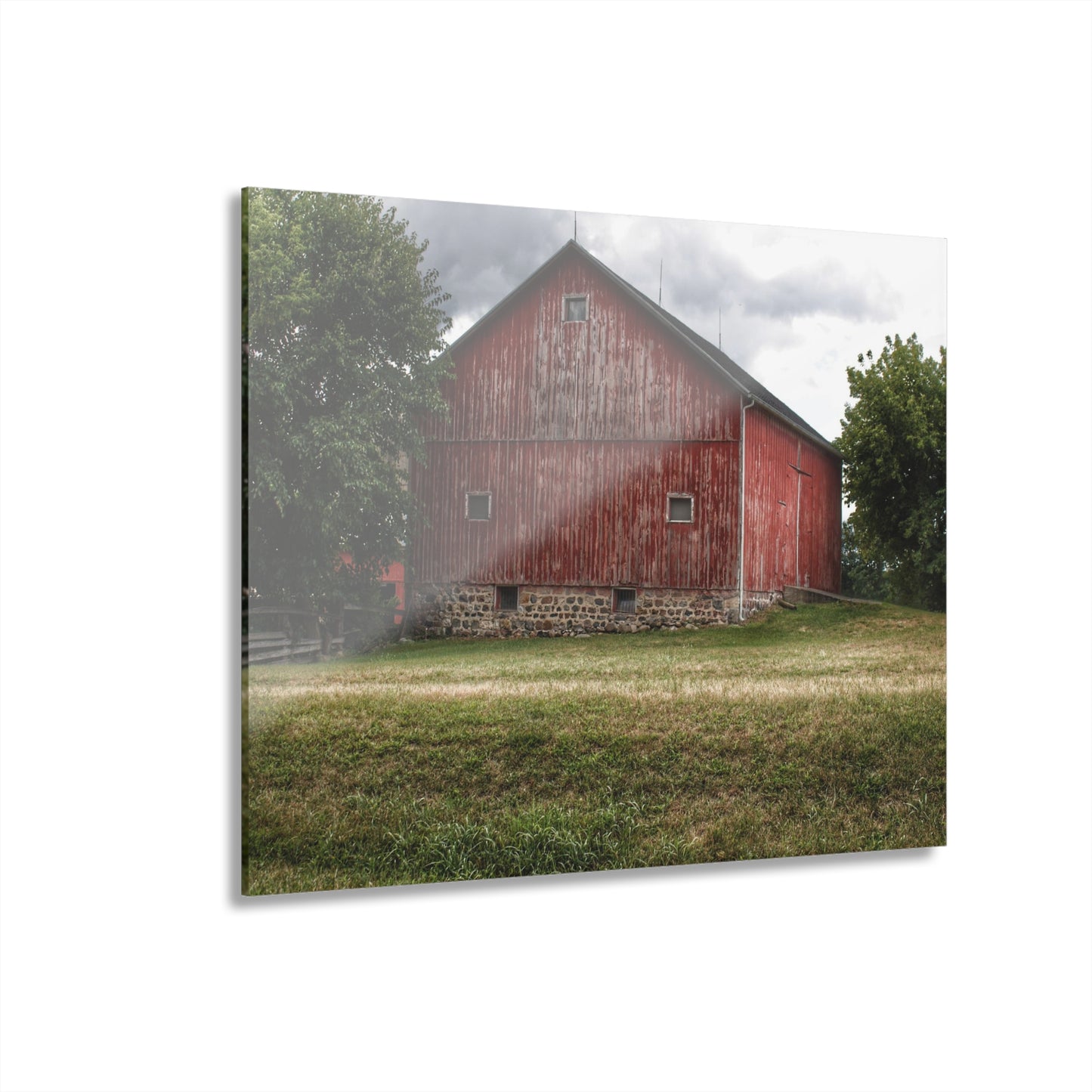 U R There Photography Five Lakes Red II Rustic Farmhouse Acrylic Wall Print