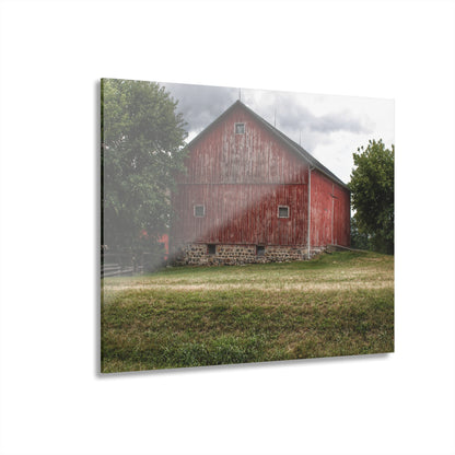 U R There Photography Five Lakes Red II Rustic Farmhouse Acrylic Wall Print