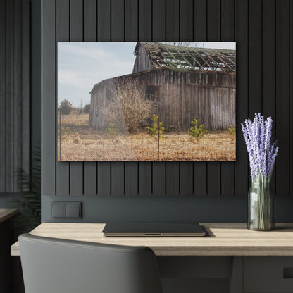 U R There Photography Leix Road Forgotten Grey II Rustic Farmhouse Acrylic Wall Print