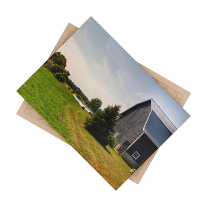 U R There Photography Black Haybarn Rustic Farmhouse Decorative Ceramic Tile