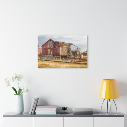 U R There Photography Irish Road Old Red Rustic Farmhouse Acrylic Wall Print
