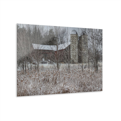 U R There Photography Washburn Road Hidden Red Rustic Farmhouse Acrylic Wall Print