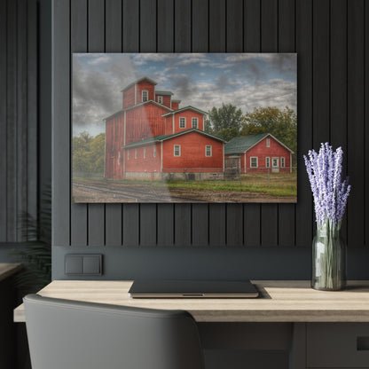 U R There Photography Aside the Tracks in Clifford Rustic Farmhouse Acrylic Wall Print